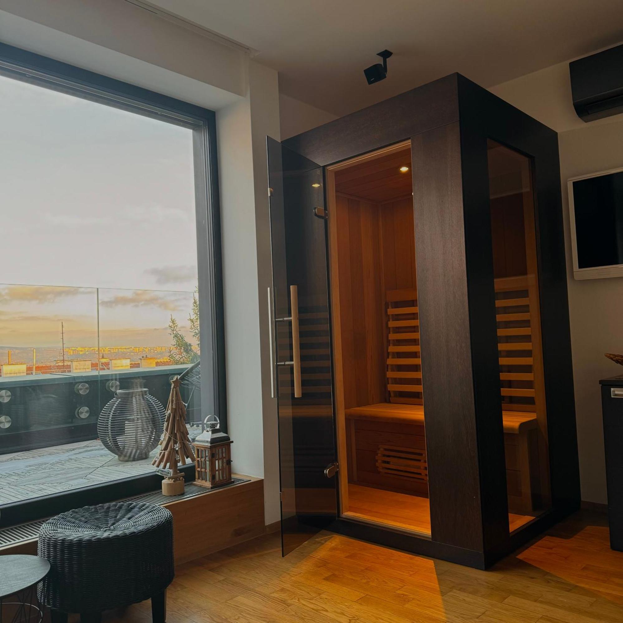 Apartman Se Saunou A Terasou S Vyhledem Na 布尔诺 外观 照片