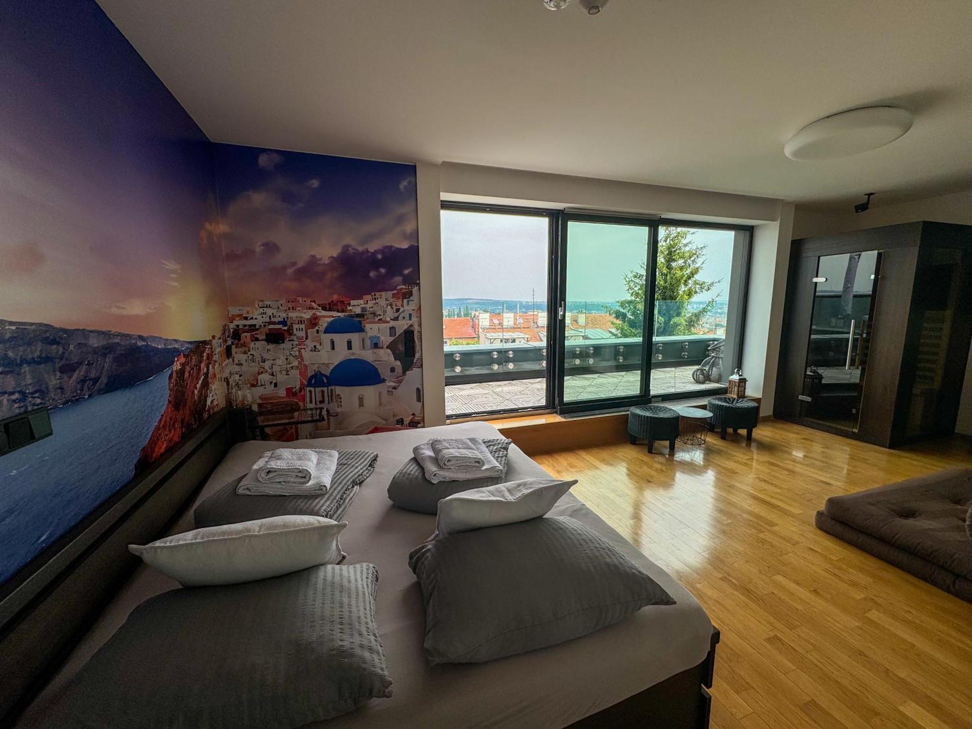 Apartman Se Saunou A Terasou S Vyhledem Na 布尔诺 外观 照片